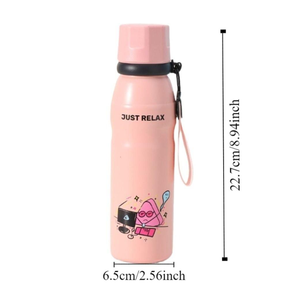 Large Capacity Cartoon Insulation Cup 650ml Thermos Water Bottle Cute Vacuum Flask  Children