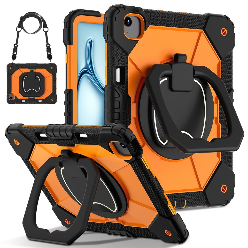 Dla iPada Air 13 (2025)/(2024) Etui z podpórką Silikon+PC Pokrowiec na tablet