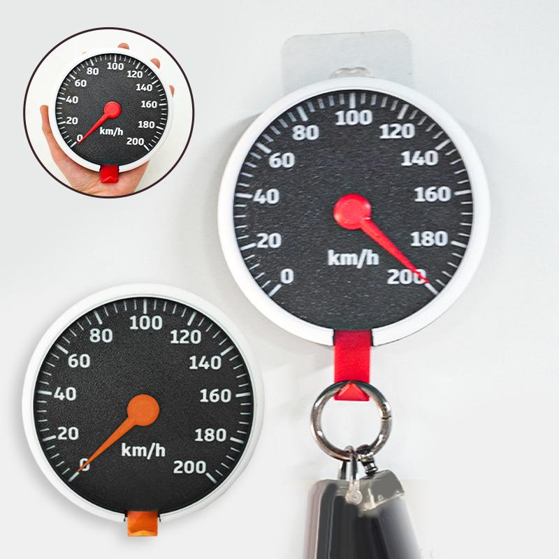 Speedometer Wall Mounted Key Holder 3D Printed Tachometer Key Hanger Pointer Rotatable Key Organizer For Entryway, Hallway