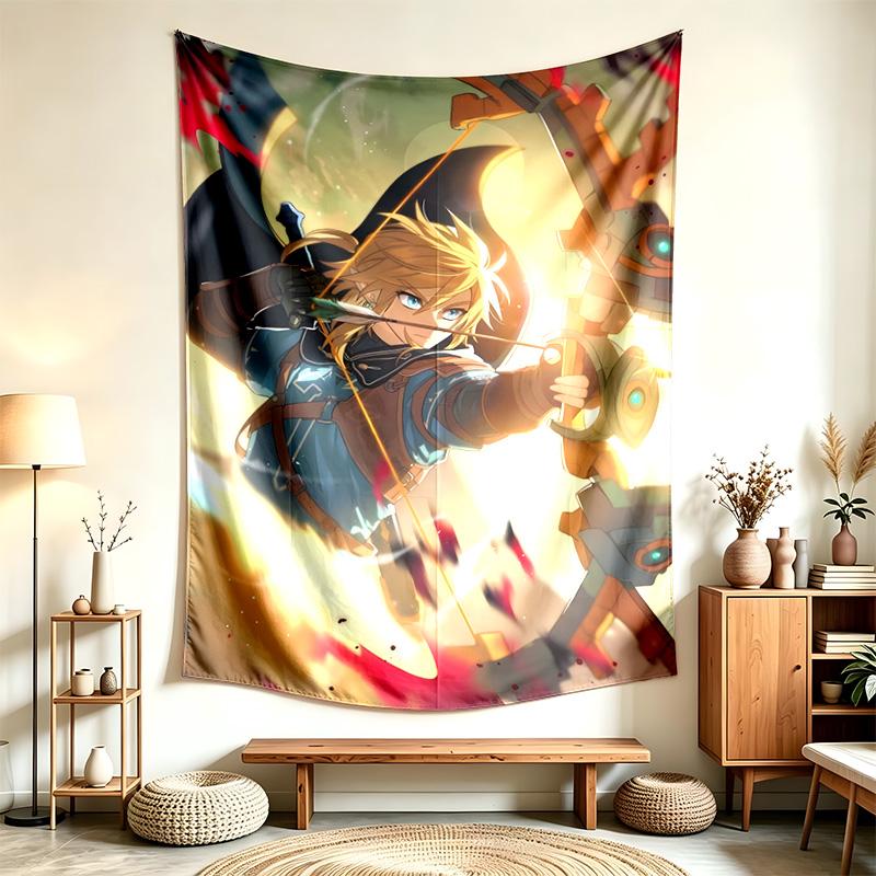 Die Legende von Zelda (5) Wandteppich Geeignet Für Die Dekoration Von Häusern Wohnheimen Und Schlafzimmern Weich Anzufassen Und Ein Perfektes Geschenk Für Freunde Und Familie