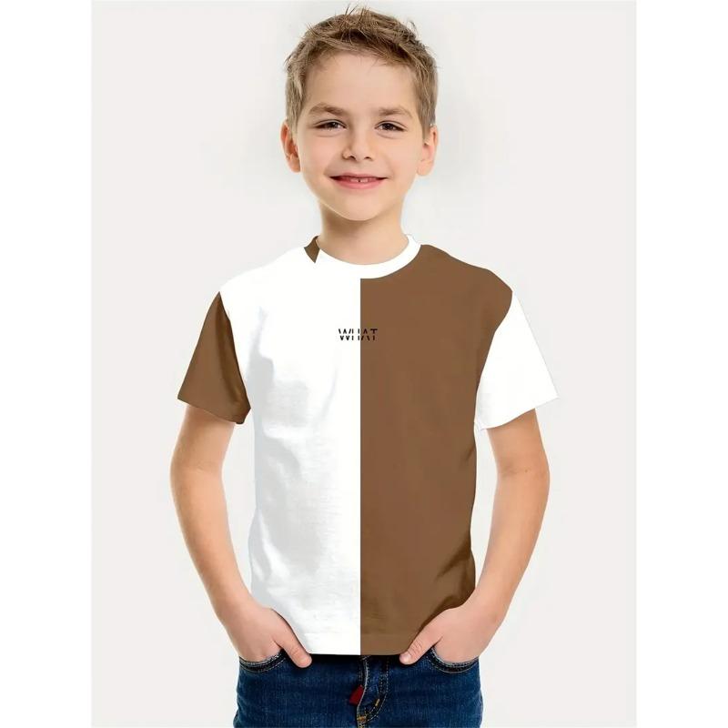 Striped Simplicity 3d Print Tee Shirt Kids Boys Clothes Short Sleeve Casual Children's Clothing Fashion T Shirt For Boys