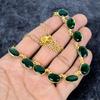 Chrome Diopside Gemstone Handmade 925 Sterling Silver Jewelry Necklace 20" M-2997