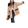Fur Integrated Lamb Wool Coat Women's Winter New Thickened Hooded Lamb Wool Imitation Fur Fur Coat