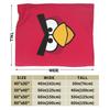 A-Angry Anime B-Birds Games Red Fleece Throw Blankets Blanket for Bedding Car Super Warm Bedspread,