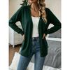 Women S Mid Length Long Sleeve Knit Cardigan Single Breasted Daily Outerwear