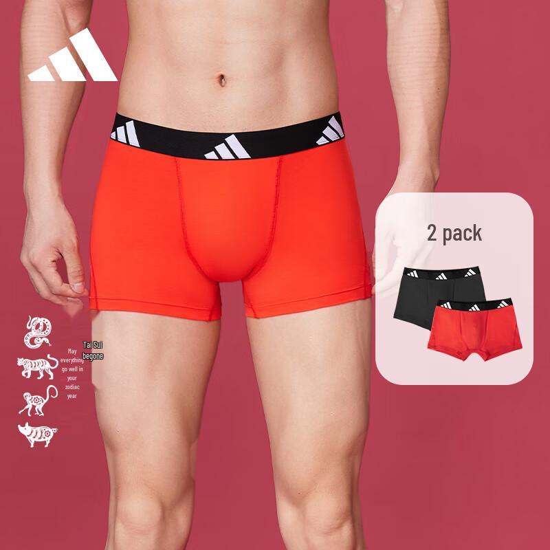 Adidas Men s Breathable Cotton Boxer Briefs (2-Pack) L