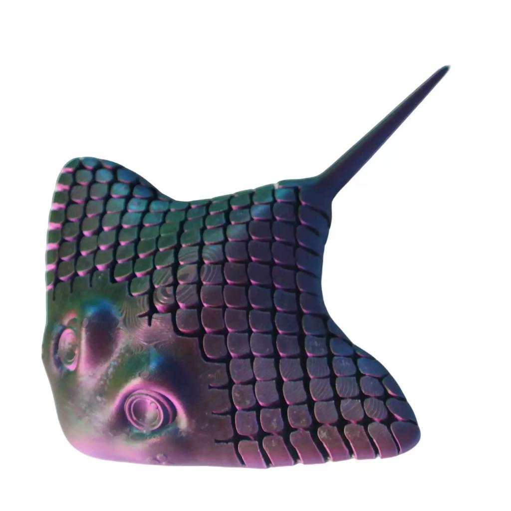 3D Printed Aquatic Animal -Bionic Manta Ray Stingray Boy Relief Desktop Decoration Flexible Sea Creature Gifts for Everyone
