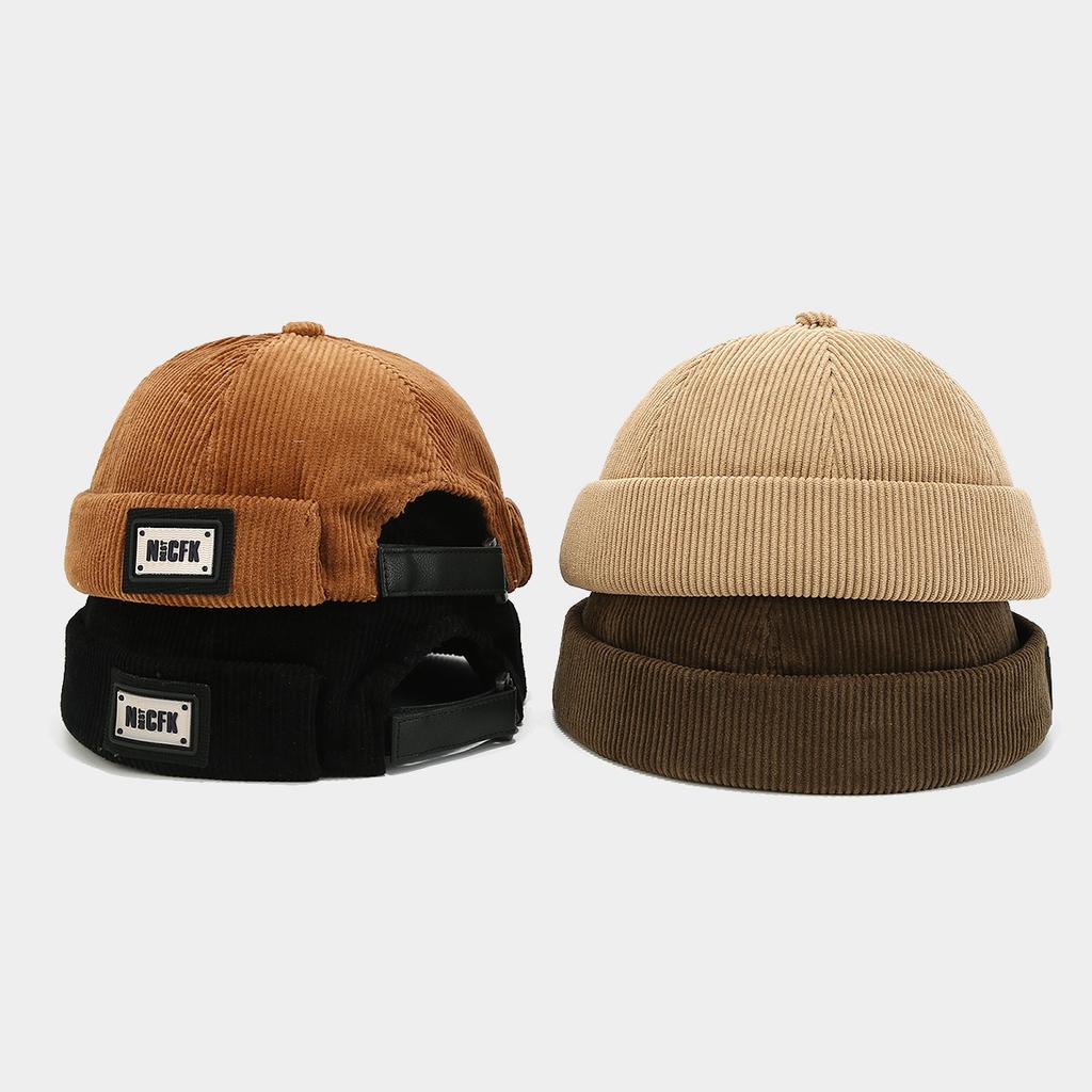 Brimless Beanies Corduroy Bonnet Dome Hat for Men and Women New 2026