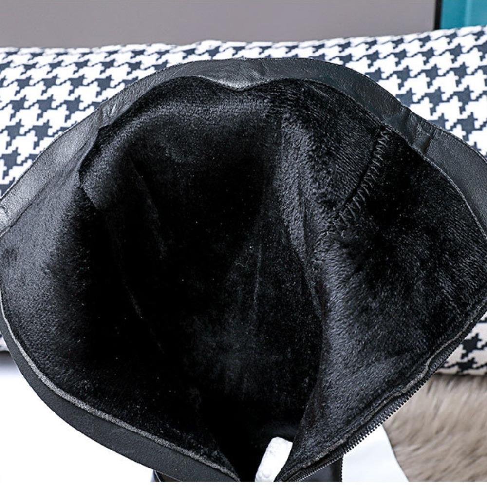 Женские осенне-зимние сапоги в рыцарском стиле в британском стиле на толстой подошве 39 — фото 10