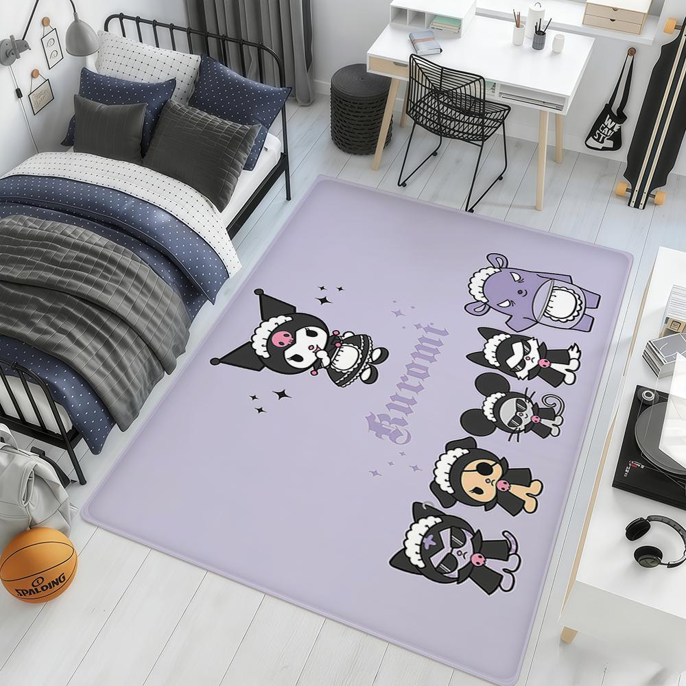 cartoon cute k-kuromi My m-Melody SRO hogar Bedside Rug Kitchen Bath FloorMat Hallway Balcony Carpet Entrance Doormat Decor Home