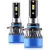 LED Light Bulbs Fit for Toyota Prius 2010 2011 2012 2013 2014 2015, 9005 High Beam and H11 Low Beam, 500% Brightness 6500K White with Cooling
