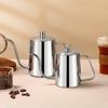 Stainless Hand Drip Coffee Hot Water Pot with Lid Gooseneck Kettle Hanging Ear Coffee Non-stick Home Kitchen Cafe Accessories