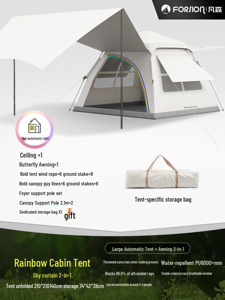 Tragbares Automatisches Faltbares Wasserdichtes Campingzelt