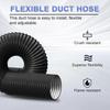 6 Inch Air Ducting Aluminum Foil Exhaust Pipe Professional Dryer Vent Hose  Heating Cooling