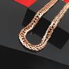 Purple Gold Luxury Car Flower Hollow Plate Chain Rose Gold Plated Plate Chain Men And Women Same Necklace