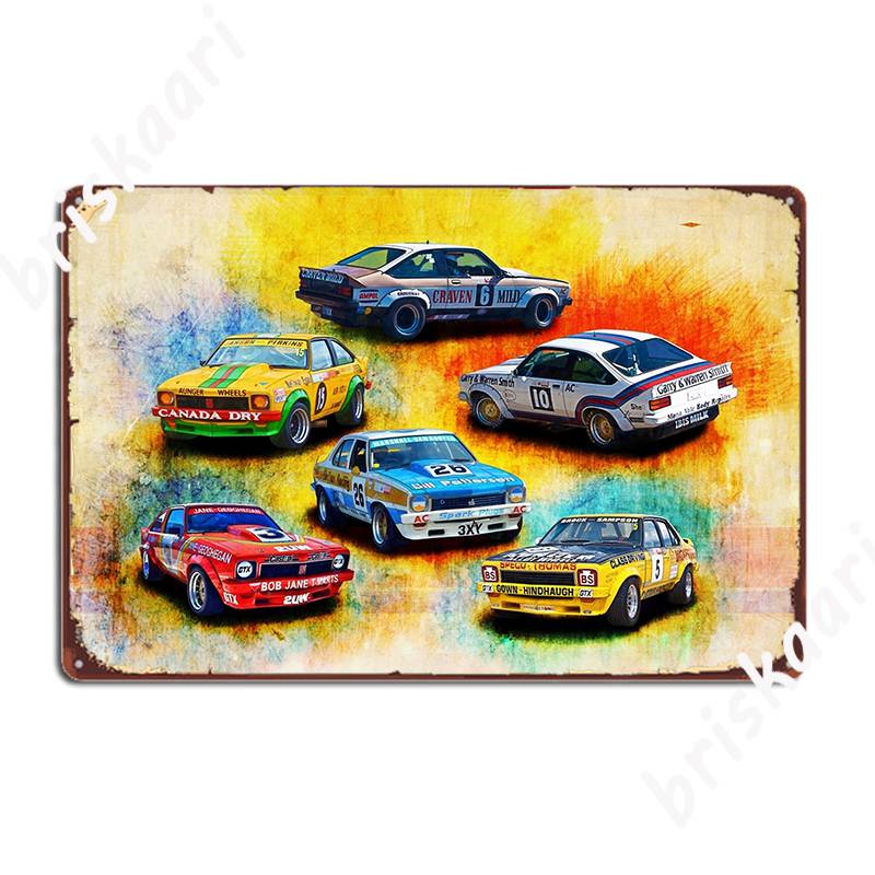 Group C Holden Toranas Metal Plaque Poster Cinema Garage Pub Garage Custom Wall Plaque Tin Sign Poster