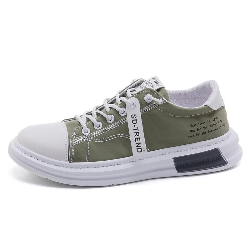 Fashion Men's Shoes Canvas Summer Breathable Comfortable Men Lace-up Sneakers 2024 Casual Walking Flats Trendy Man Vulcanized Shoes