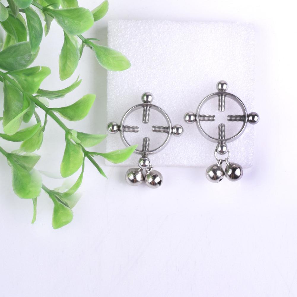 Mode Vrouwen Body Piercing Borstnagel Schroef Bel Hanger Nep Tepelring Sieraden