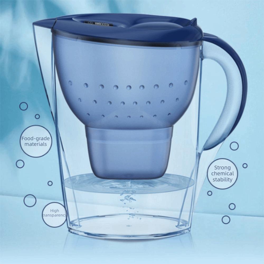 BPA-freier alkalischer Wasserfilterkrug 3,5L Kapazität Wasserreiniger Kessel Haushaltsgebrauch