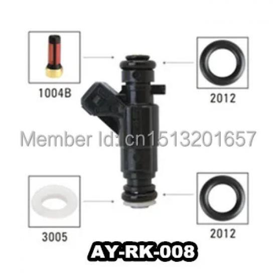4sets Fuel Injector Repair Kit Service Kits For Toyota 2TRFE Tacoma 2.7L 4Runner 23250-79155 23209-75100 (AY-RK116)