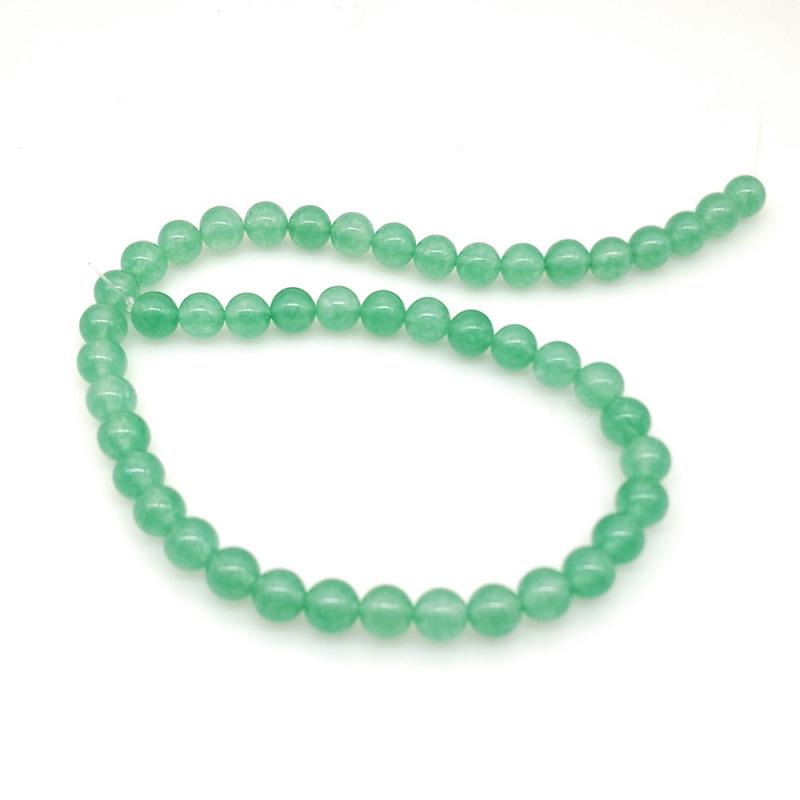 Colorful Chalcedony & Jade Round Beads for DIY Jewelry