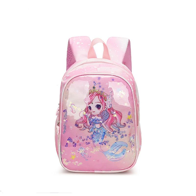 Cartoon Boys And Girls Backpack Cute Cute Kindergarten Primary School Students Schoolbag Quicksand Children'S Backpack