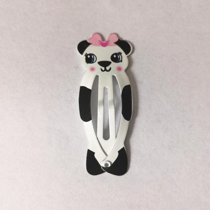 Trendy Kids' Hair Accessories: Cute Animal Metal Hair Clips & Waterdrop Print Crown Side Pins