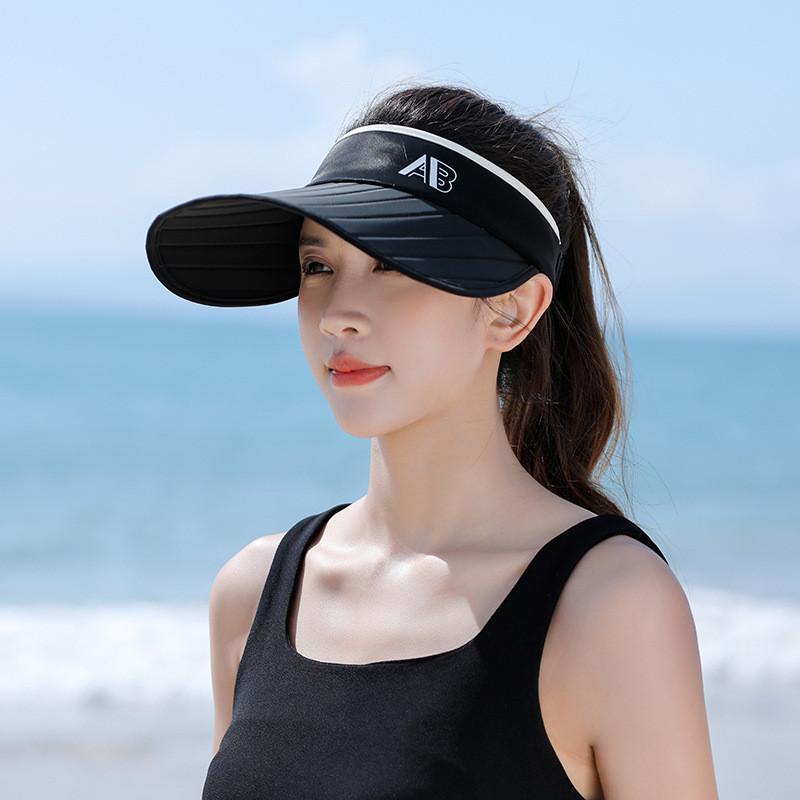 Summer Sun Protection Cap For Women With Wide Brim Breathable Cotton Polyester Outdoor Beach Hat