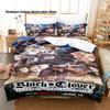 Anime Black Clover Asta Bedding Set 3D Printed Duvet Cover Pillowcase For Otaku Bedroom Home Textile Twin Full Queen King Size