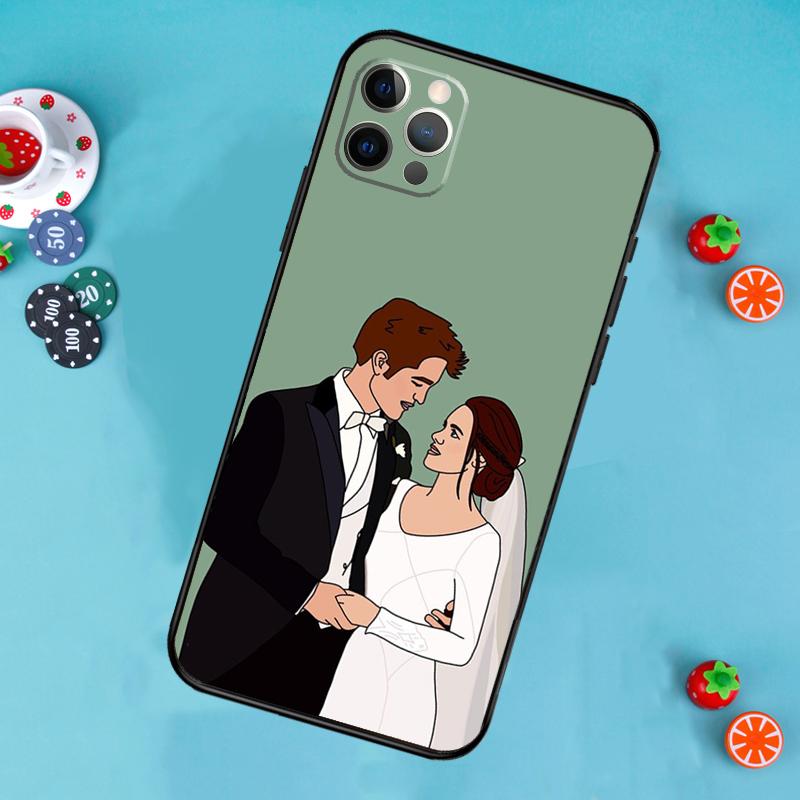 Twilight Edward Cullen Bella Phone Case For iPhone 17 Air 13 16 15 11 12 14 Pro Max 13 12 mini 15 16 Plus 16e Cover Funda