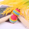 New Pet Toy Large Rainbow Ball Biting Rubber Ball Cats Interactive Supplies