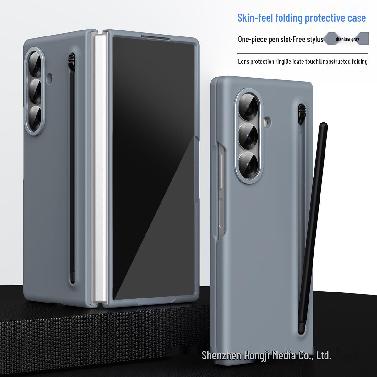 

Чохол для Samsung Z Fold7 з тримачем для стилуса: 6/5 Відчуття шкіри, Інтегрована плівка, W25 Захист від падінь Samsung Z Fold5