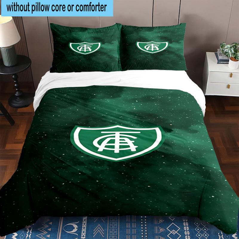 3pcs Green Shield Emblem Design Printed Bedding Set Duvet Cover Closure Includes 1 Duvet Cover & 2 Pillowcases Bedding Sets Home Decor Gifts