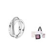 Pandora Pavé Interlocking Three Ring Möbius Ring Women ring Silver 199057C01