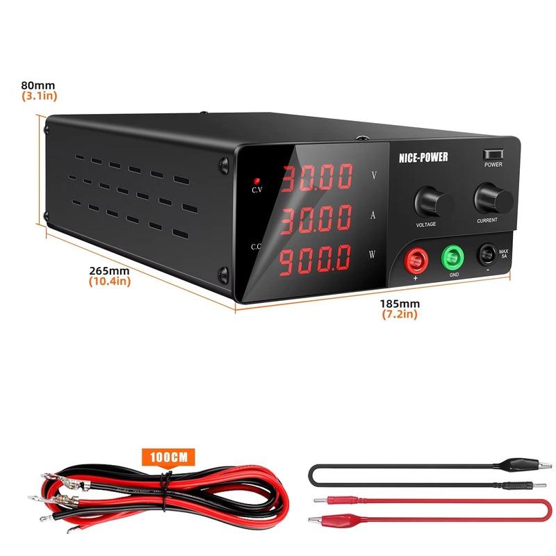 New DC Stabilized Power Supply 30V 30A Adjustable Bench Source Laboratory Power Supply 30V 20A High-Power Switching Variable 60V 10A