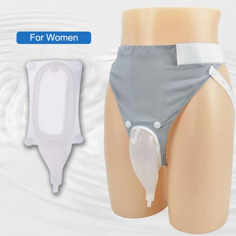 Pungi Reutilizabile Hipoalergenice pentru Colectarea Urinei Bărbați Femei Vârstnice Silicon Urinar cu Pungi Cateter Urinar Masculin Feminin Toaletă