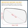for Toyota Yaris 2006-2012 for Scion XD 2008-2014 Car Rearview Passenger Right Side Non-Heated Mirror Glass with Backing Plate 879080D210
