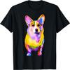 Pem Welsh Corgi Colorful Pop Art Portrait for Dog Lovers Men Women Girls Kids T-Shirt