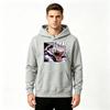 Men Anime Print Pullover Hoodie Casual Long Sleeve Streetwear Sweatshirt For Daily Wear
