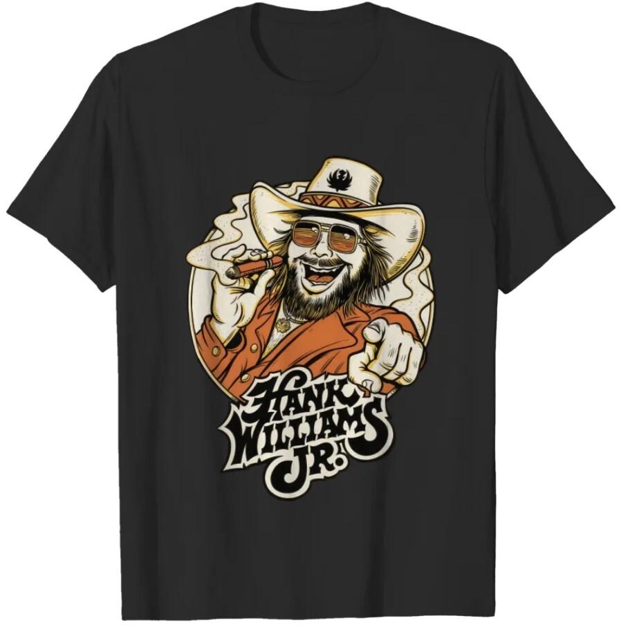 

Hank Williams Jr T Shirt Unisex Short Sleeve T-Shirt Full Sizes S-2345Xl Gift Fo Unisex T-Shirt XXXL