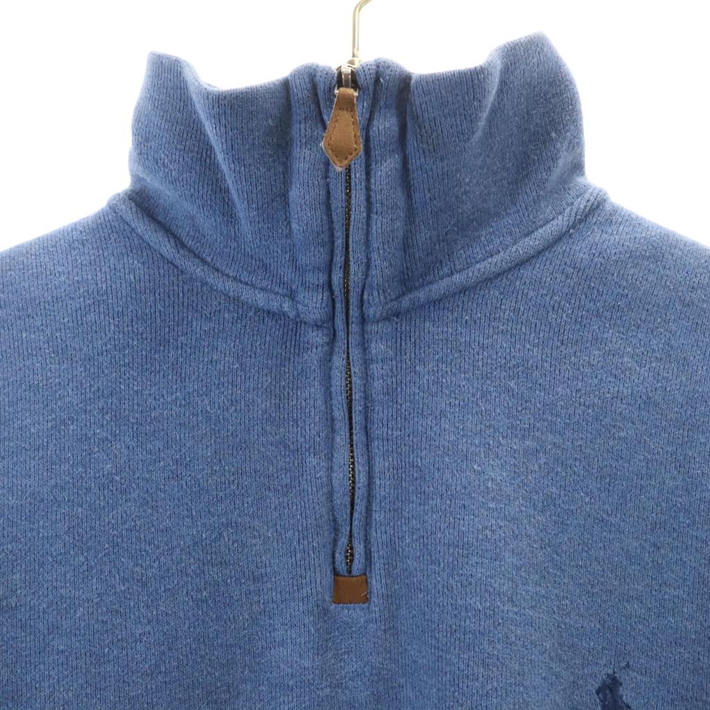 Polo Ralph Lauren Long Sleeve Half Zip Knit M Blue Men's Used