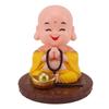 Small Monk Ornament Solar Powered Nodding Head Little Monk Figurine for   Table   Car Dashboards Homes Restaurants Hotels Cafes