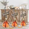 Scopa da Strega Fluttuante Animata 28" Halloween Magia Scopa Danzante Illuminata Scopa Semovente con Suono per Decorazione da Pavimento Casa Stregata