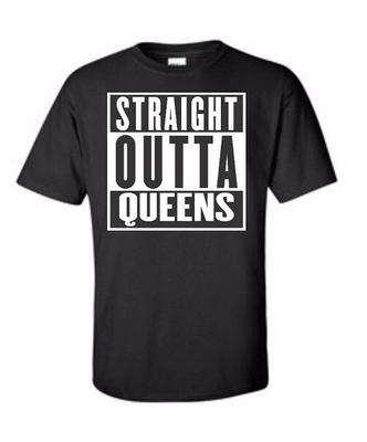 Straight Outta Queens T Shirt Tee 5 Boroughs New York City Graffiti