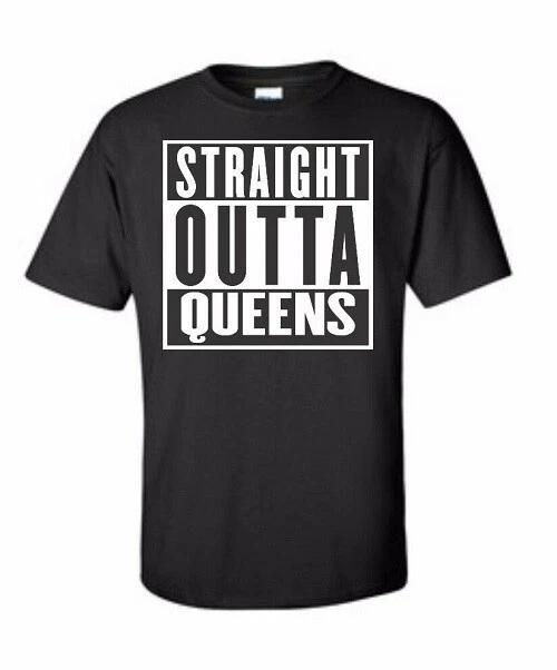 Straight Outta Queens T shirt Tee 5 Boroughs New York City Graffiti XL