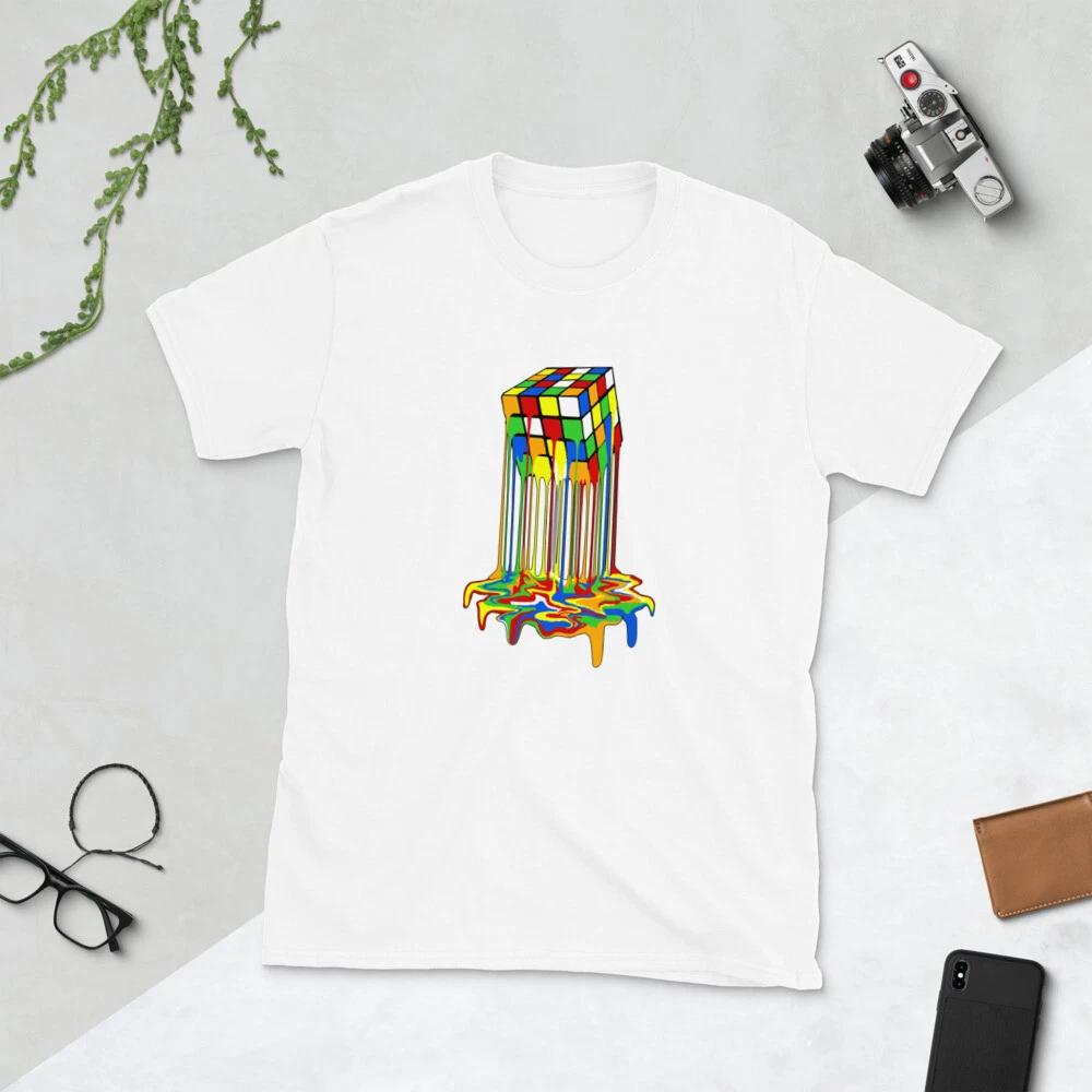 MELTING AWESOME TRENDY RUBIK RUBIC CUBE Short-Sleeve Unisex T-Shirt 2XL