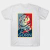Men Black Print T-shirt Gorn No-Cut Transfer Paper Print Cotton Tshirt