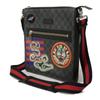 Used GG Supreme Messenger Bag 9539 474137 9F23N 8850 7921 Logo Applique Web Embroidery Black Men's from Japan AUTHENTIC