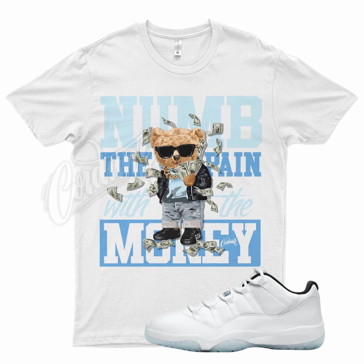White NUMB T Shirt for J1 11 Low Legend Blue - Easter Concord Space 2XL