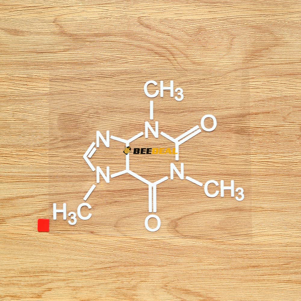 

Caffeine Molecule Coffee Rubber Sticker Decal Vinyl Chemical Formula - White 6 No Background for Car Boat Laptop белый
